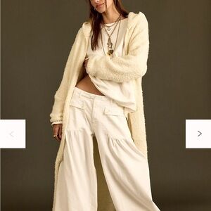 Free People We The Free Cream Lotus Balloon Pants size 24